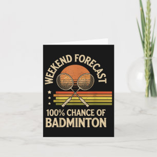 Helgprognos 100% chans för badminton kort