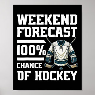 Helgprognos 100% chans för hockeyälskare is H Poster