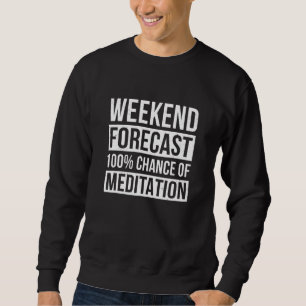 Helgprognos 100 Chans För Meditation Meditera Lång Ärmad Tröja