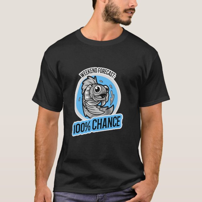 Helgprognos 100% chans för t-shirt (Framsida)