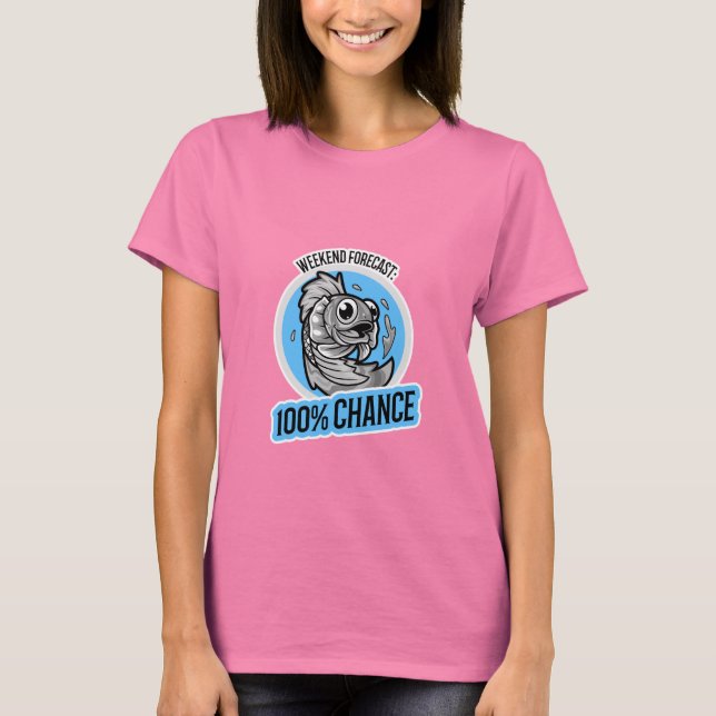 Helgprognos 100% chans för t-shirt (Framsida)