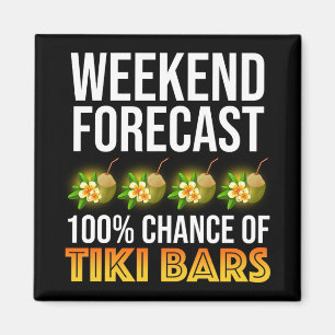 Helgprognos - 100% chans för Tiki-barer Magnet