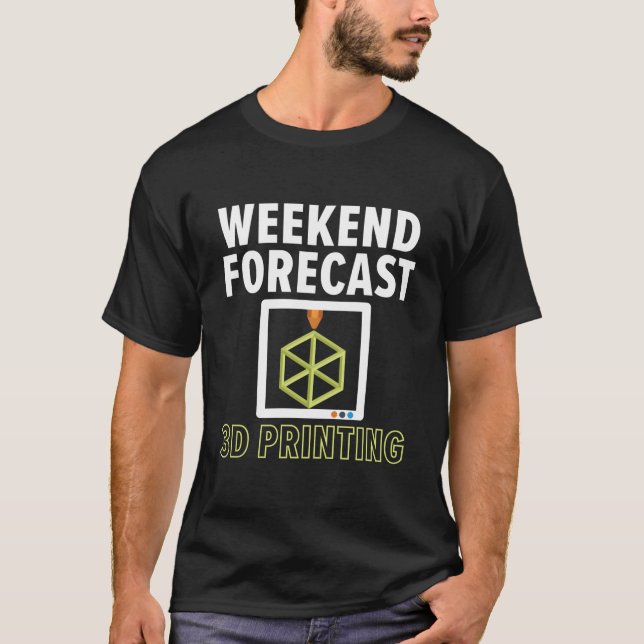 Helgprognos 100 procents chans för 3D-utskriftsmas T Shirt (Framsida)