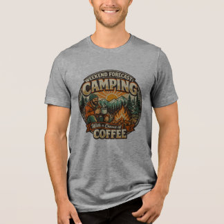 Helgprognos: Camping Med Chans Till Kaffe T Shirt