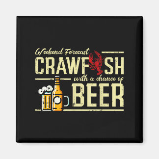 Helgprognos Crawfish Öl Rolig Kräftor Pappa Magnet