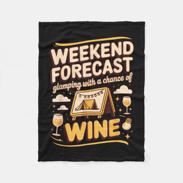Helgprognos glamping med chans att få vin  fleecefilt (Framsidan)