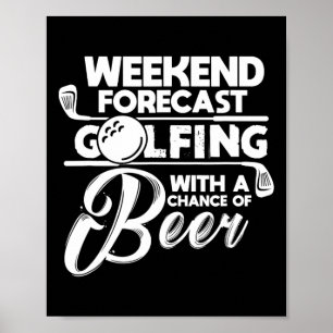 Helgprognos Golf Med Chans Till Öl Golf Poster