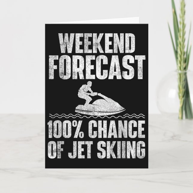 Helgprognos Jetski - Jetski Älskar Semester Kort (Framsida)