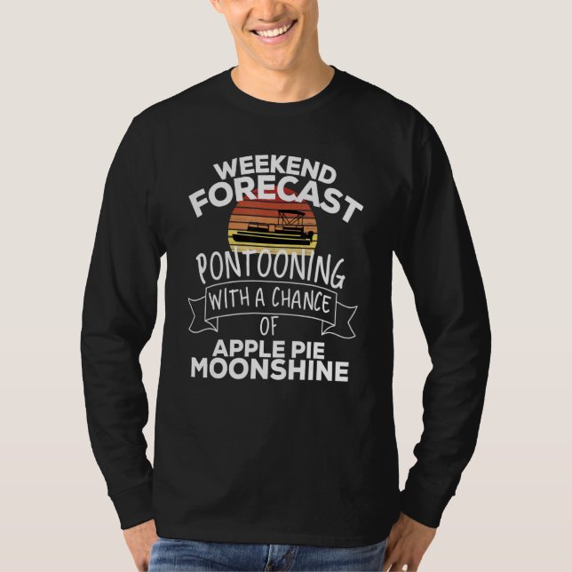 Helgprognos Pontoondrift M Chans För Äppelpaj  T Shirt (Framsida)