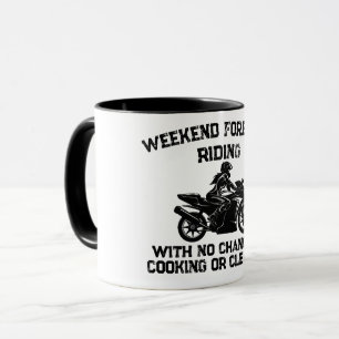 Helgprognos Ridning... Rolig Motorcykel Mugg