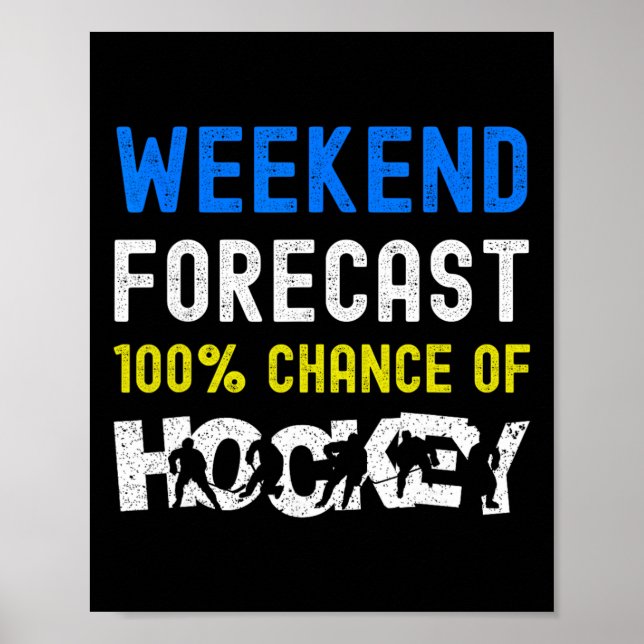 Helgprognos Rolig Ishockeyspelare Målvakt Ki Poster (Framsidan)