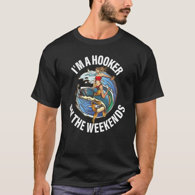 Helgprostituerad Fiske T Shirt (Framsida)