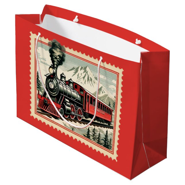 Helgsvattenfärgen Helgdag tåg (Baksidan Vinklad)