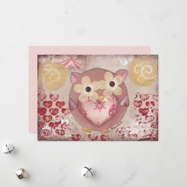 Helgugglan Julkort (Fram/Back In Situ)