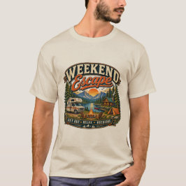 Helgutflykt Camping Husbil Bergssjö Vintage T Shirt