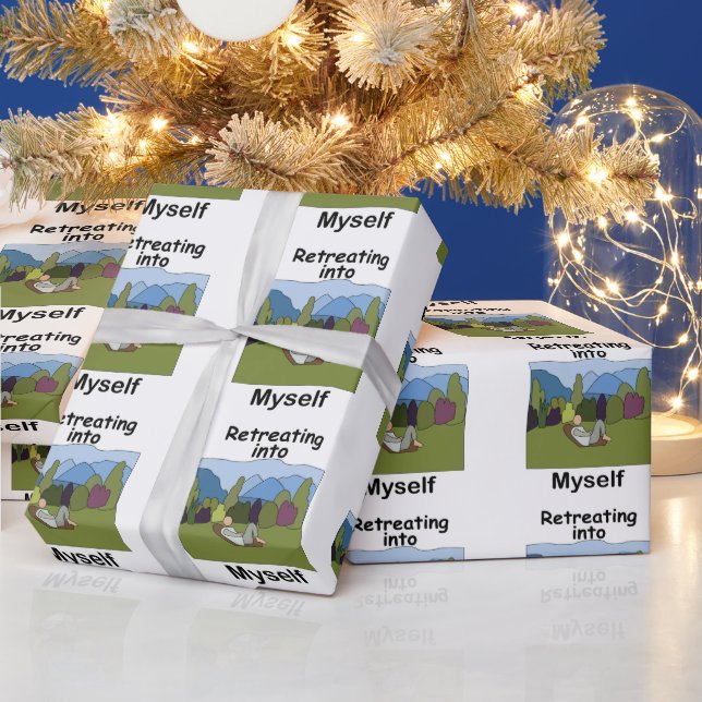 Helgutflykt Tillbakadragande Inom Mig Sjalv Fest Presentpapper (Helgdagar)