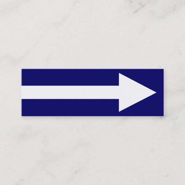 Helheten pekar II - mörk - blått och vit Mini Visitkort (Framsida)