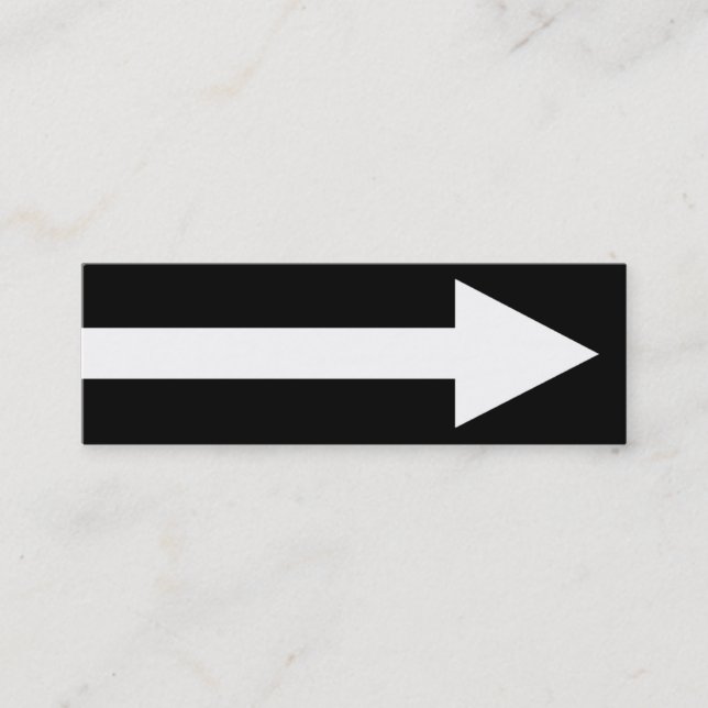 Helheten pekar II - svartvitt Mini Visitkort (Framsida)