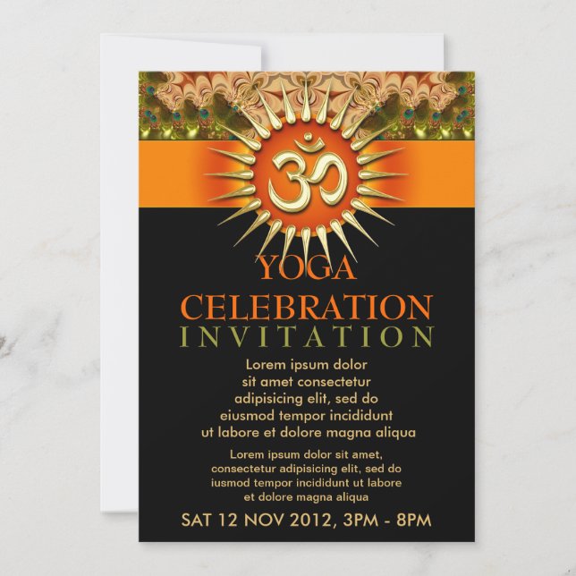 Helhetserfarenhet Andlig Yoga Workshop Evenemangsf Inbjudningar (Framsida)