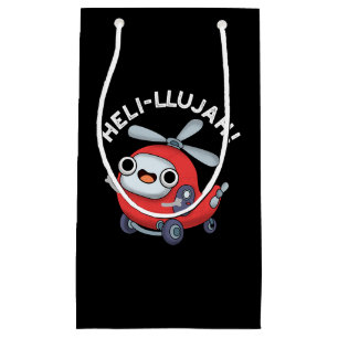Heli-llujah Funny Helicopter Pun Mörk BG