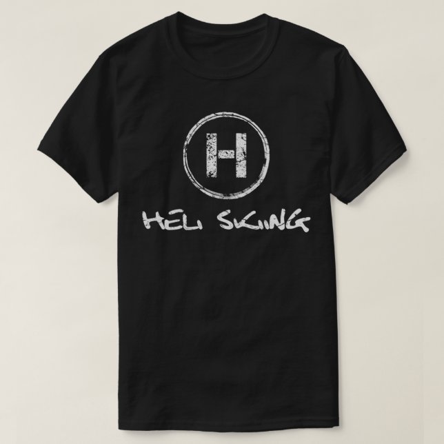 Heli Ski Helicopter Skier 16 T Shirt (Design framsida)