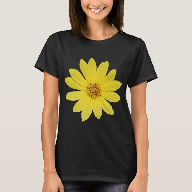 Helianthus 'Lemon Queen' Solros (isolerad) T Shirt (Framsida)