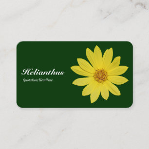 Helianthus - Mörk grönt Visitkort