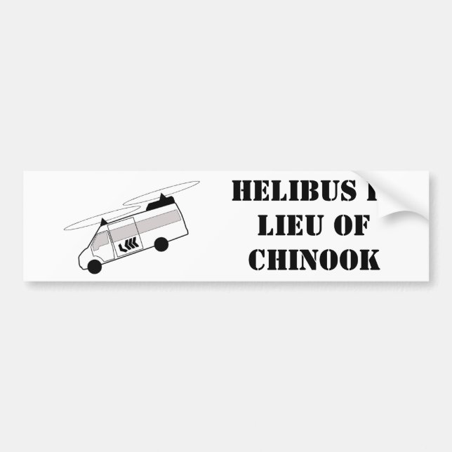 Helibus Bumper Sticker Bildekal (Framsidan)