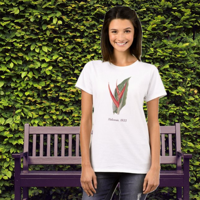 Heliconia 1800s Vintage Botanical T-Shirt (Skapare uppladdad)