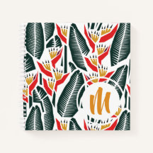 Heliconia Monogram Sketch|Journal
