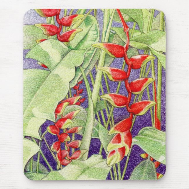 Heliconia Mousepad Musmatta (Framsidan)