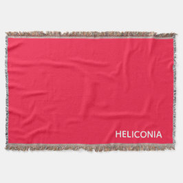 Heliconia red färg namn filt