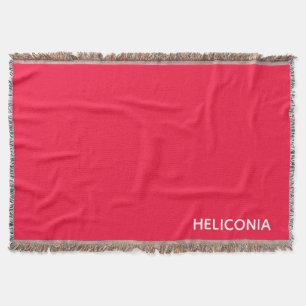 Heliconia red färg namn filt