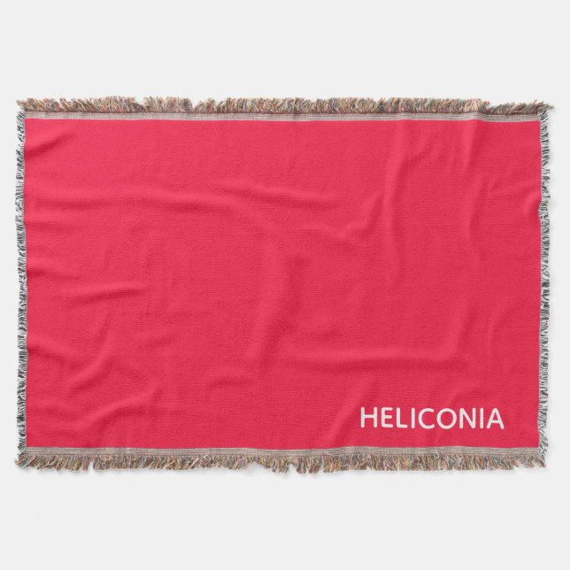 Heliconia red färg namn filt (Framsidan)