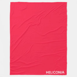 Heliconia red färg namn fleecefilt