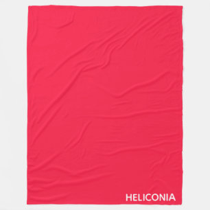 Heliconia red färg namn fleecefilt