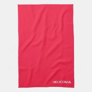 Heliconia red färg namn kökshandduk