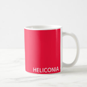 Heliconia röd färg namn kaffemugg