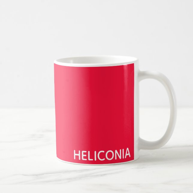 Heliconia röd färg namn kaffemugg (Höger)