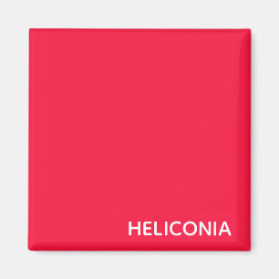 Heliconia rött färgnamn magnet