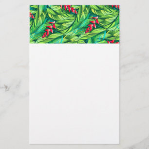 Heliconia tropiska blommigten brevpapper