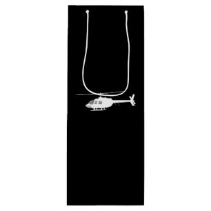 Helicopter Chopper Silhouette Flies Black