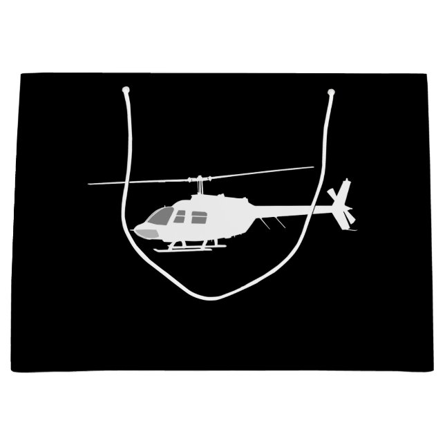 Helicopter Chopper Silhouette Flies Black (Framsidan)