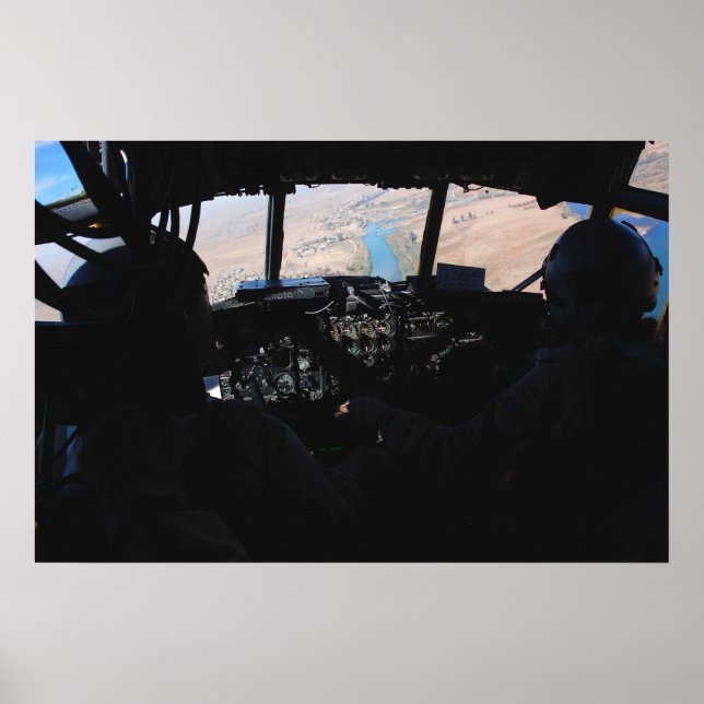 Helicopter Cockpit Poster (Framsidan)