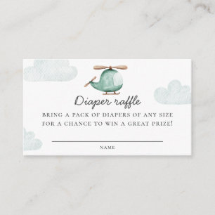 Helicopter Diaper Raffle Biljett Barnstödsspel Tilläggskort
