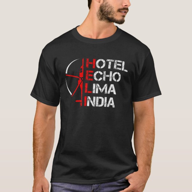Helicopter for Pilots T Shirt (Framsida)