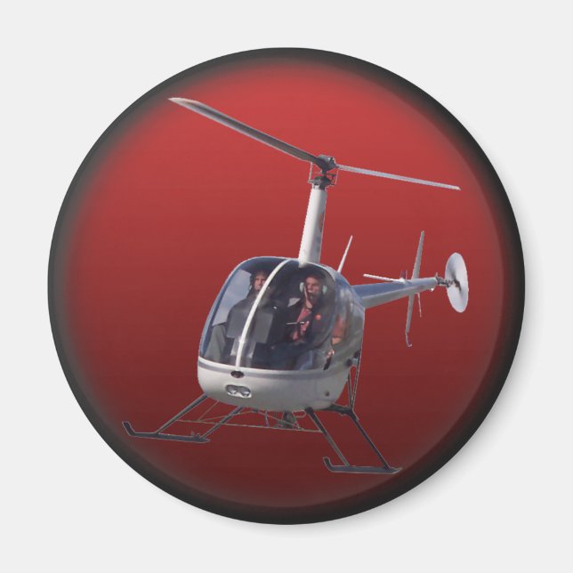 Helicopter Fridge Magnets & Helicopter Keepsakes Magnet (Framsidan)