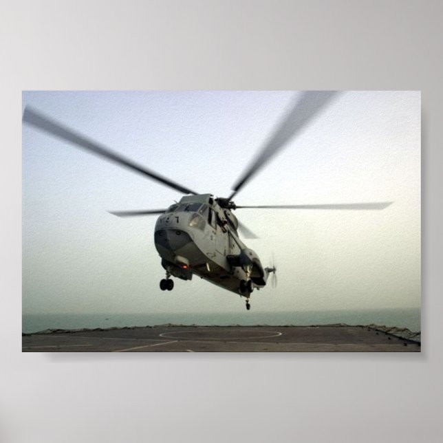 HELICOPTER LANDING POSTER (Framsidan)