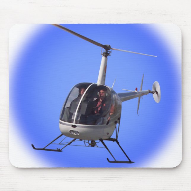 Helicopter Mousepad & Keepsakes Helicopter Gifts Musmatta (Framsidan)