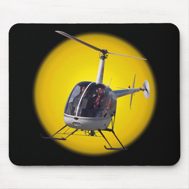 Helicopter Mousepad & Keepsakes Helicopter Gifts Musmatta (Framsidan)
